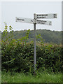 TM2890 : Roadsign on Norwich Road by Geographer