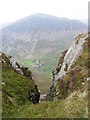 SH5552 : Looking north from Y Garn (Nantlle Valley) by Gareth James