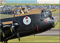 NS3626 : A wave from the cockpit of the Canadian Lancaster Vera by Walter Baxter