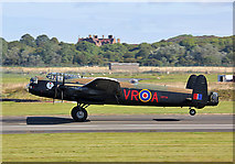 NS3626 : The Canadian Lancaster Vera taking off from Glasgow Prestwick Airport by Walter Baxter
