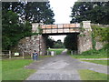 Bridge crossing the old railway track, that is now the Camel Trail to Wadebridge and Padstow