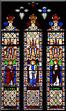 TQ2479 : St Barnabas, Addison Road - Stained glass window by John Salmon