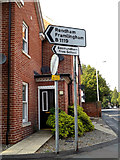 TM3863 : Roadsign on the B1119 Fairfield Road by Geographer