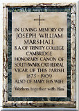 TQ4077 : St John the Evangelist, Stratheden Road, Blackheath - Wall monument by John Salmon