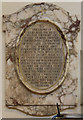 St John the Evangelist, Stratheden Road, Blackheath - Wall monument