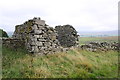 Ruined barn opposite disused quarry south of Banks