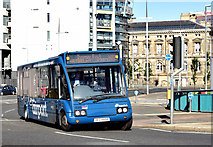 J3474 : City Airport bus, Belfast (September 2014) by Albert Bridge