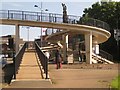 Every which way ? footbridge steps and ramps, King Street, Dudley