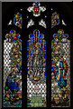 TQ5827 : Stained glass window, St Dunstan's church, Mayfield by Julian P Guffogg
