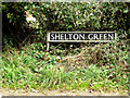 TM2490 : Shelton Green sign by Geographer