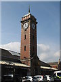 The clock tower at Whitley Bay Metro station