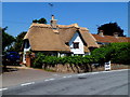 Thatched cottage in High Street, Saul