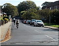 Cycling along Norman Road, Winchester