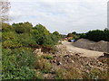 View of the old railway  trackbed  looking toward Haybridge