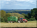 Harvesting on Badbury Hill