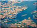 Osea Island and the Blackwater Estuary from the air