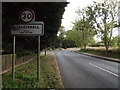 B1063 The Street & Stradishall Village Name sign