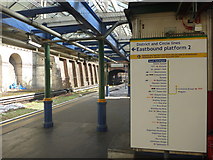 TQ2678 : London Cityscape : Eastbound Platform At South Kensington Station by Richard West