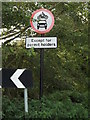 TL7449 : Roadsign on Cock Lane Track by Geographer