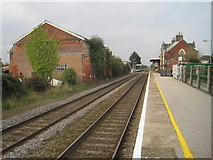 TM0595 : Attleborough railway station, Norfolk by Nigel Thompson