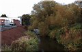 River Stour near Tesco, looking north, Stourport-on-Severn