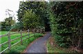 Footpath from Pinta Drive to Tesco supermarket, Stourport-on-Severn