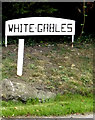 White Gables sign