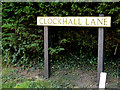 Clockhall Lane sign