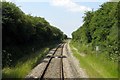 A footpath crossing the line to Bicester