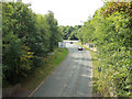 South on Windmill Drive from Birchfield Road overbridge, Headless Cross, Redditch