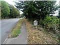 Milestone on the A4