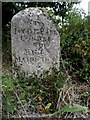 Milestone on the A4 (close up)