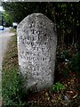 Milestone on the A4 (close-up)