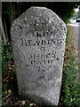 Milestone on the A4 (close-up)