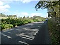 Looking east along the road from Weston to Otley