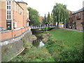 SP7387 : River Welland in Market Harborough (2) by Nigel Cox