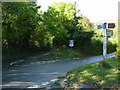 Crooked crossroads at Hockmoor Head, near Buckfast