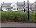 Ordnance Survey cut mark stone alongside Staunton Road, Coleford