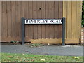 TG2008 : Beverley Road sign by Geographer