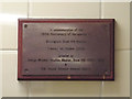 SP0687 : Plaque to commemorate the opening of Snow Hill Station, Birmingham, in 1852 by Robin Stott