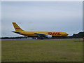 DHL cargo plane at London Luton Airport