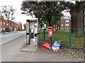 Phone box and post box on Henshaw Street