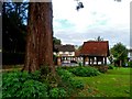 Lych gate and the Beehive pub, Great Waltham