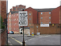 Derby - pre-1964 road sign on Lodge Lane