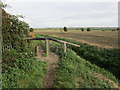 Barrier on the footpath