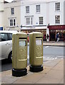 Stratford on Avon Gold Letter Boxes