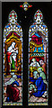 Stained glass window, St Michael