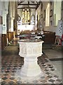 SU8985 : Cookham - Holy Trinity Font by Colin Smith