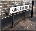 Vintage street nameplate, King Street, Rochester