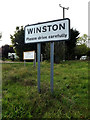 Winston Village Name sign